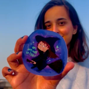 Office witch fridge magnet