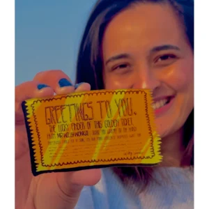 Wonka ticket fridge magnet