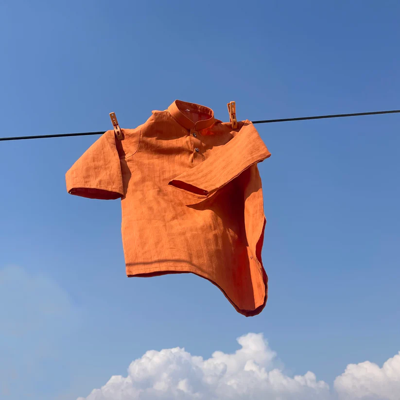 Apricot Kurta Trouser Set - Image 4