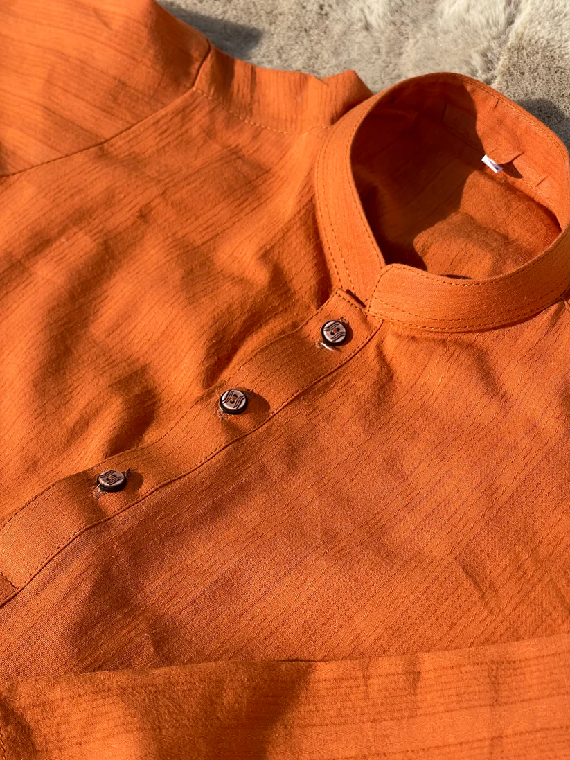 Apricot Kurta Trouser Set - Image 5