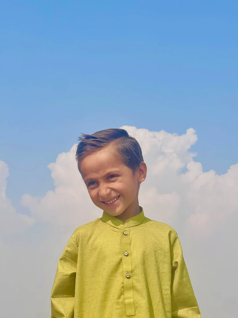 Avocado Kurta Trouser Set - Image 3