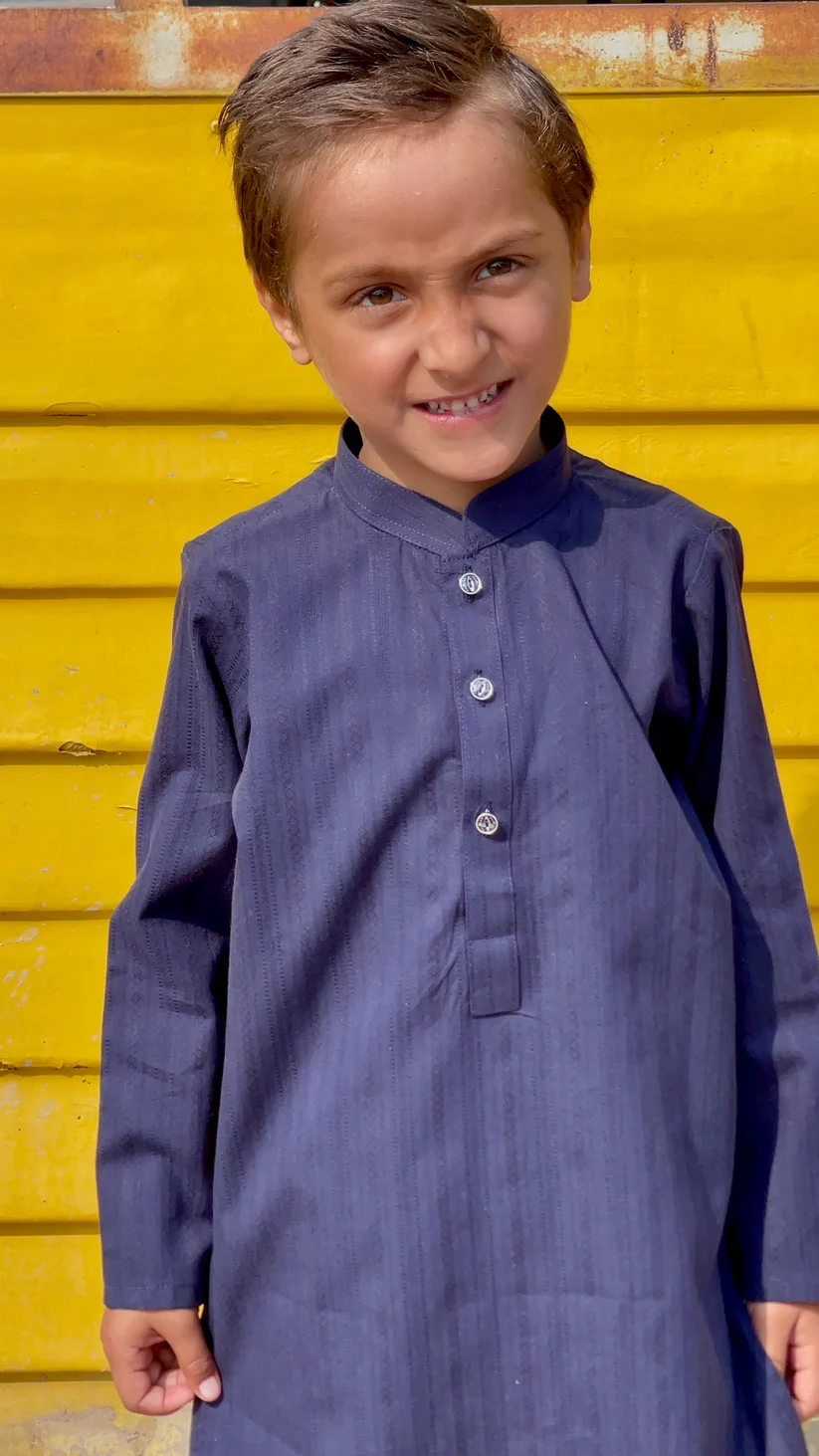Blue Berry Kurta Trouser Set - Image 2