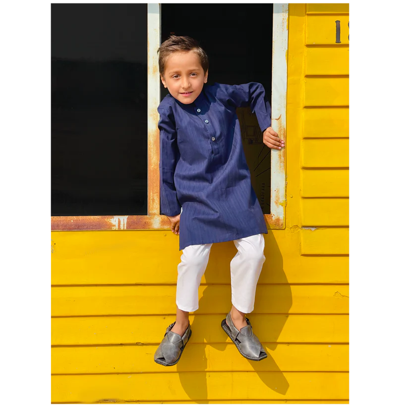 Blue Berry Kurta Trouser Set